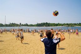 Mooney's Bay Beach on a Hot Summer Day