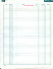 Cheque Log