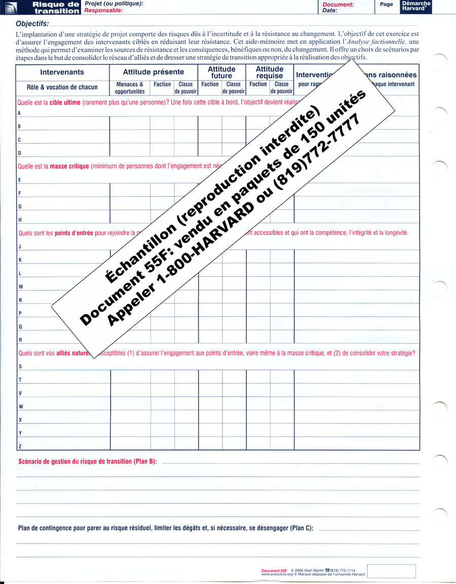 Grilles de stratgie(code 55F)